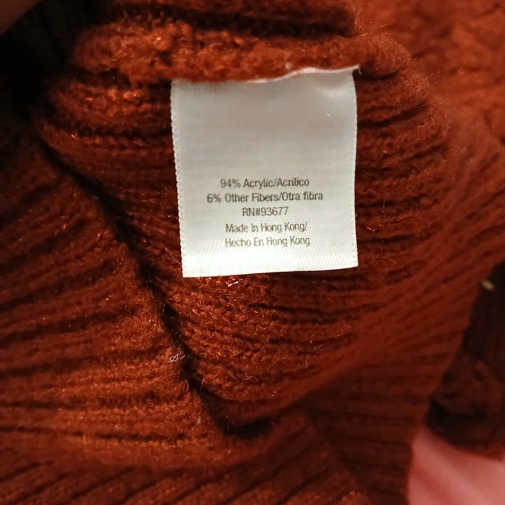 a.n.a Women's Rust V-Neck Sweater - Picture 8 of 11